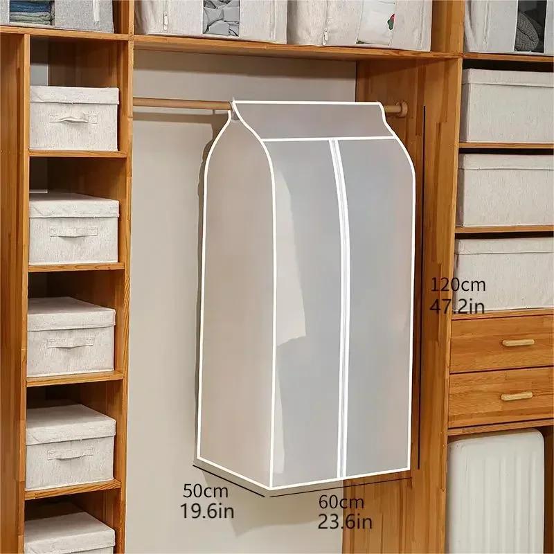 1 Piece Clothes Dust Cover Wardrobe Hanging Window Dustcover Clothing Covers Cloth Household Clothing Cover Hanging Clothes Bag