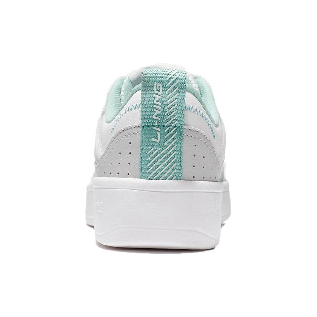 New LiNing Jade Star Low Top Skateboard Shoes Women's White Gray AGCS086-4