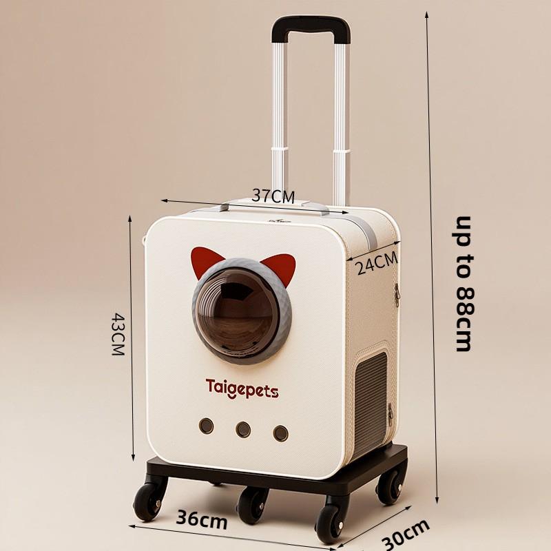 Cat Bag Portable Large Capacity Trolley Case Dog Backpack Handheld Cat Carriers for Puppy Kitten Trolley Carriers Pet Travel Bag