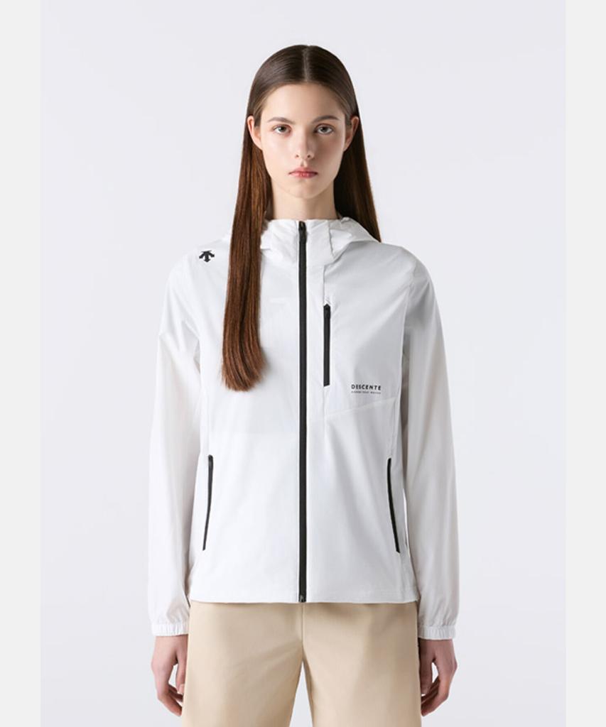 Descente Hooded Windbreaker Jacket White Sr323Uwb71 (B Type)