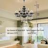 French Crystal Candle Chandelier for Living Room or Bedroom