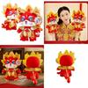 Dragon Year Good Luck Mascot Plush Toy Chinese Dragon Gift Boxed Doll With Custom Logo 28cm Height