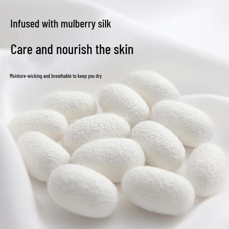 LangSha Men's Cotton Antibacterial Mulberry Silk Boxer Briefs