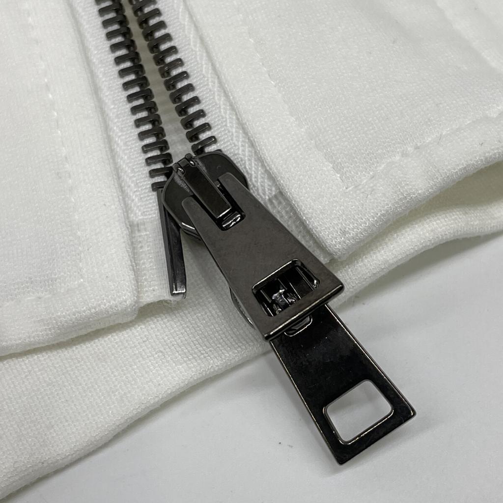 giab's ARCHIVIO White PUCCI Rayon Blend Zip-Up Parka tops 48 whiteUsed