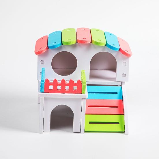 Yousheng Hamster House Breathable Double Layers Living Hut Small Pets Hamster Hideout Hut Pet Toy