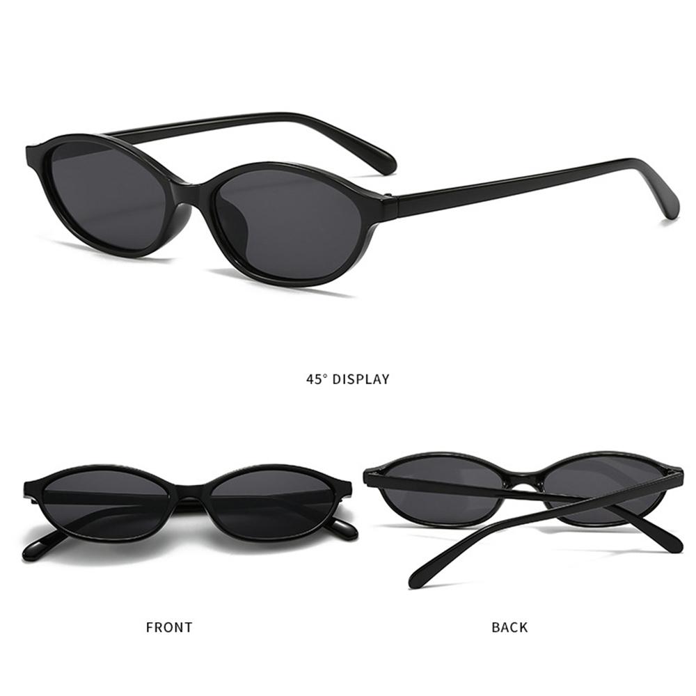 Chic Cat Eye Oval Sunglasses Lightweight Trendy 90s Sunnies UV protection Sun Glasses for Women & Men
