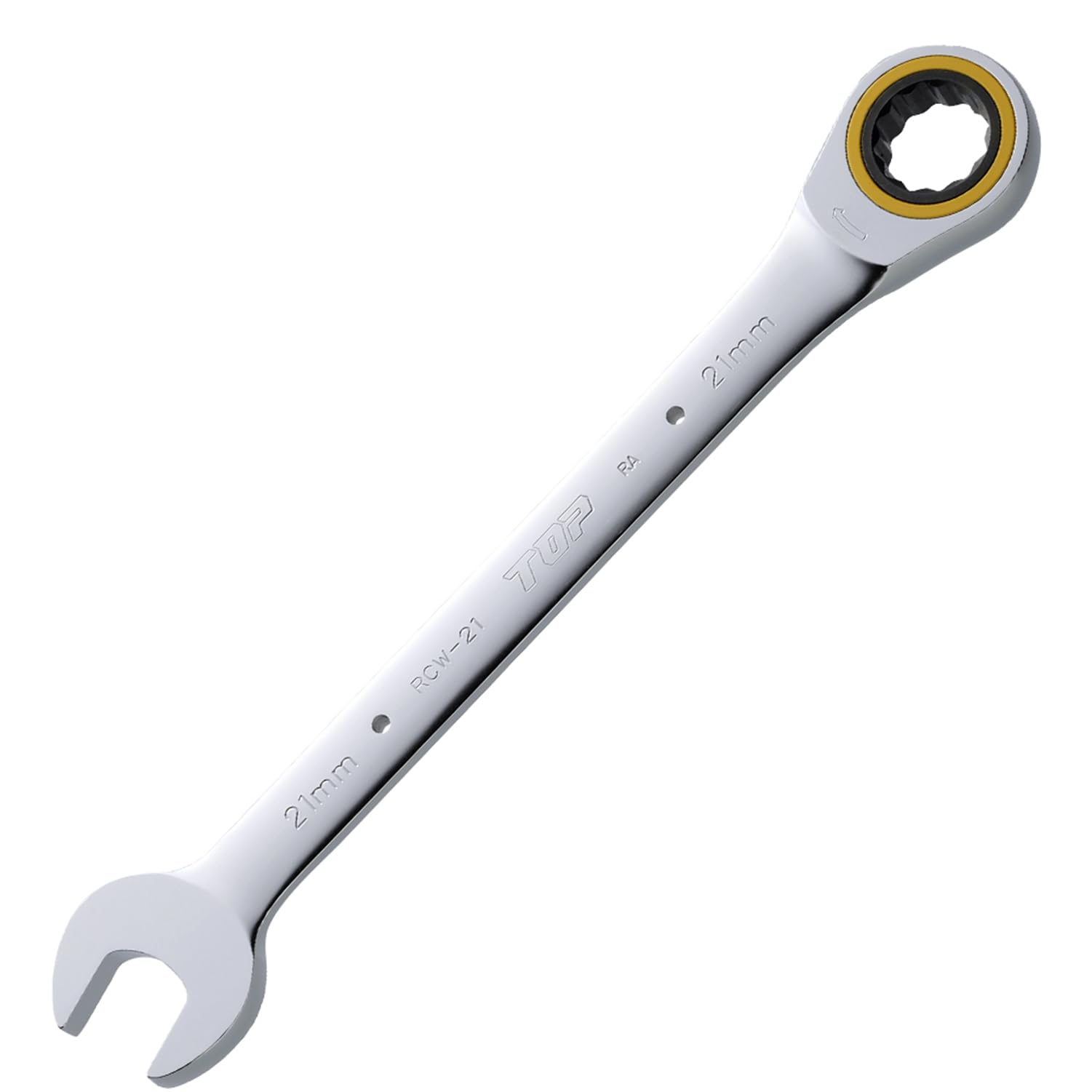 

TOP Industrial Ratchet Combination 21mm Feed with Safety Cord for Final Tightening Wrench, RCW-21, Diameter, 5° Angle, Hole,