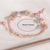 Kit de Fazer Pulseiras com Contas DIY Com Chaveiro de Coração Esmaltado e Pingente de Colar com Strass Artesanato