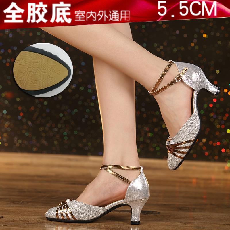 Women Latin Dance Shoes Modern Ballroom Salsa Practice Shoes Sandals Children/Kids/Girls Ladies Tango Dance Shoes High Quality