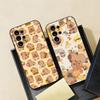 C-Capybara Phone Case For Samsung S26 S25 S24 FE S23 S22 S21 Plus S20 Ultra Note20Ultra Black Soft Shell