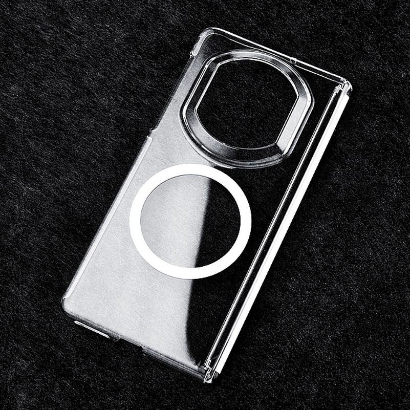 

Hard Transparent with Magsafe Magnetic Ring and Pivotal Hinge Phone Case For Huawei Mate X7 mate X6 X5 X3 Lens Protects Cover Huawei Mate X7