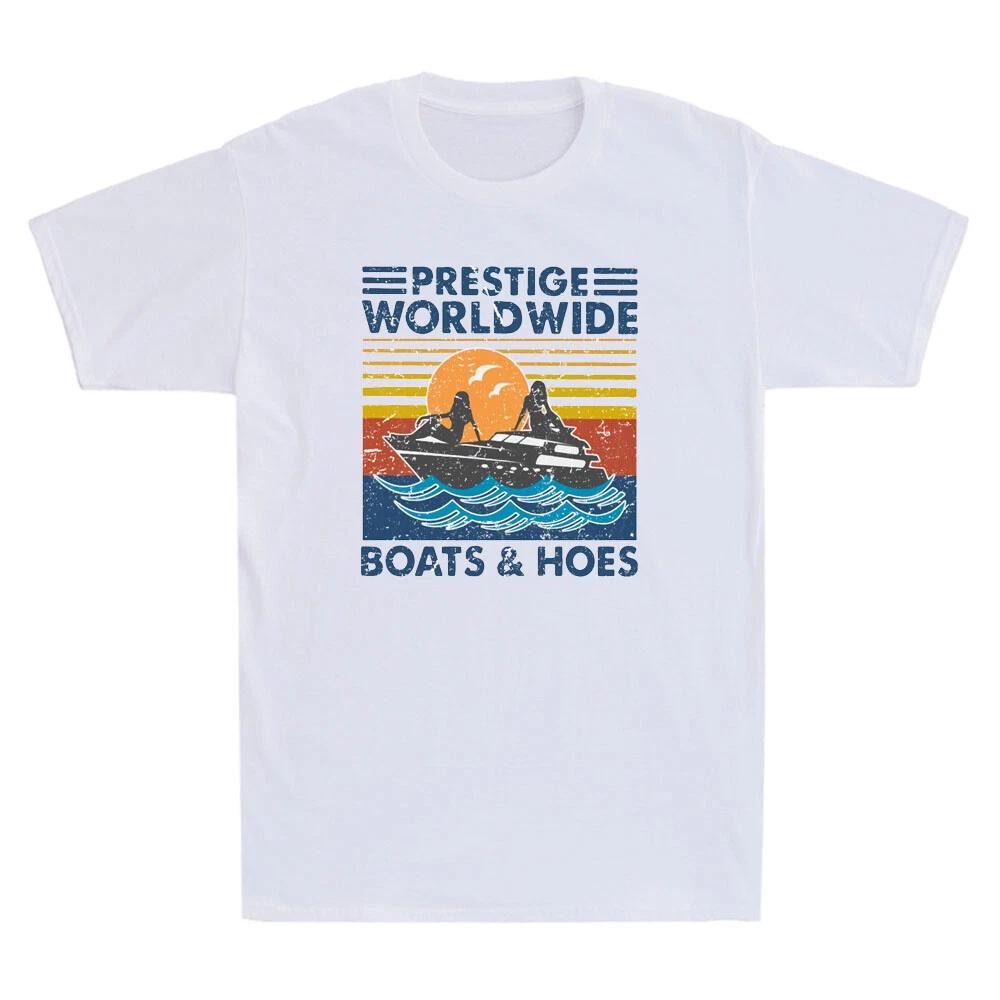 Prestige Worldwide Boats and Hoes Comedy Retro Men s Short Sleeve T-Shirt S