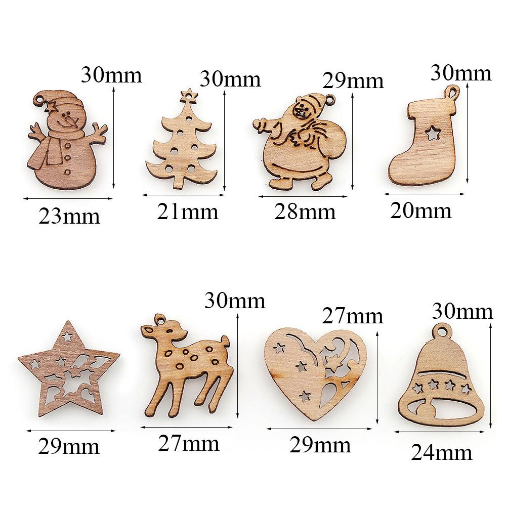 150Pcs Christmas Decoration Wood Slices Premium Hanging Pendants for Tree Wall Door Porch Decor Xmas Ornament Home Garden Party
