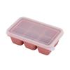 2PCS 6 Grid Silicone DIY Ice Maker Ice Cube Mold With Removable Lids Ice Cube Tray