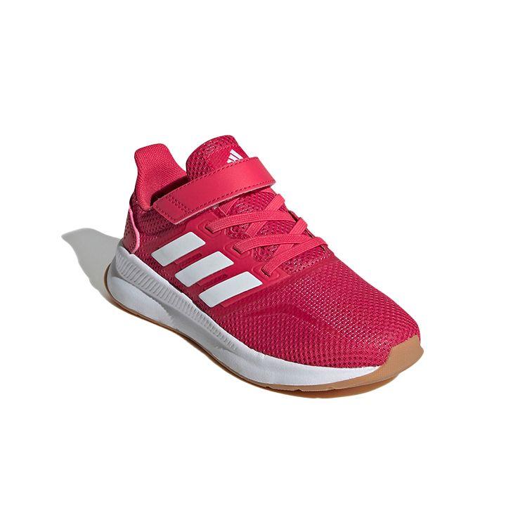 Adidas Neo Runfalcon Non-Slip Shock Absorbing Wear-Resistant Low-Top Running Shoes Kids Sneakers Red White FW5140