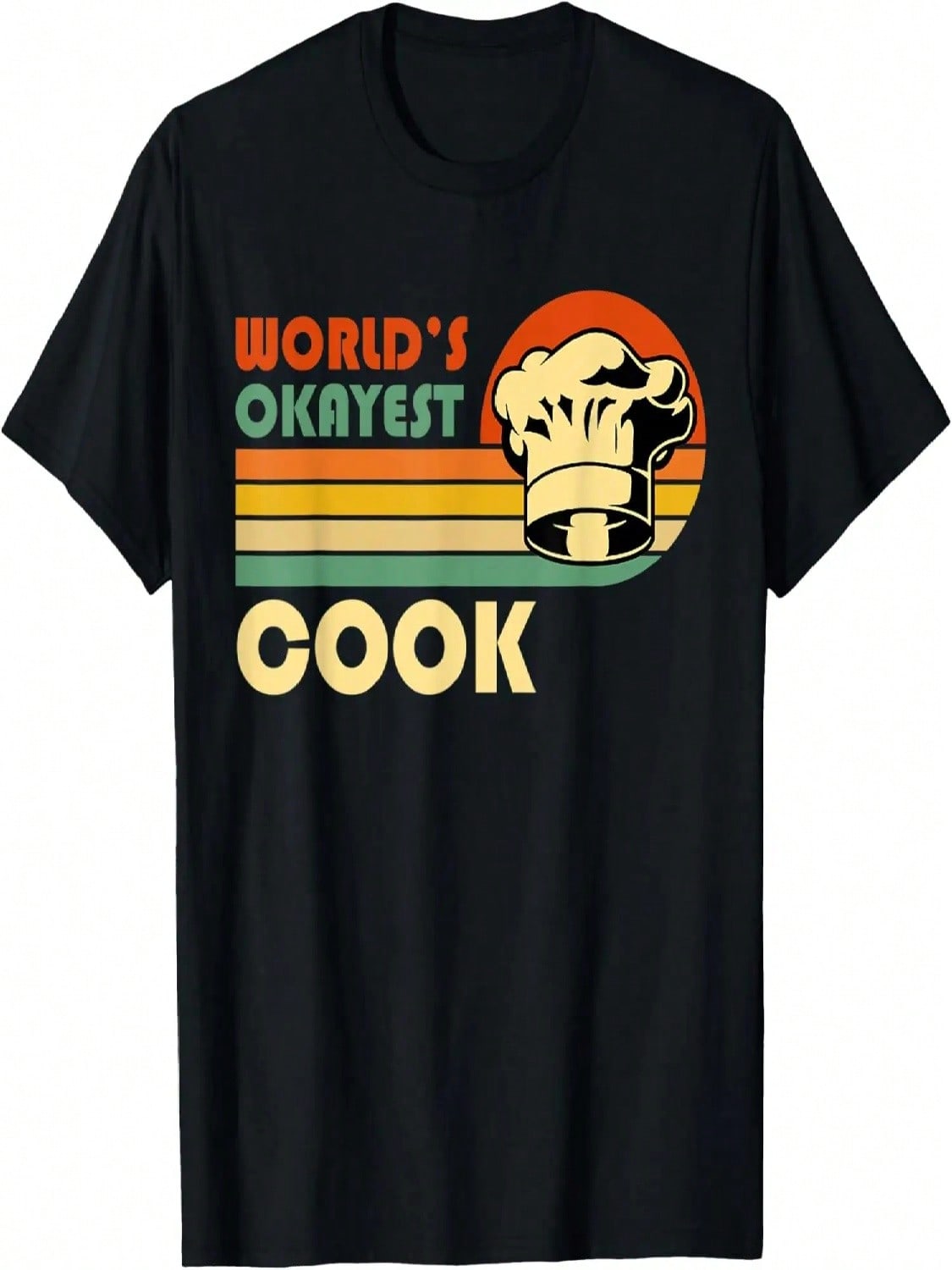 World s Okayest Cook - Funny Retro Vintage Gift T-Shirt S