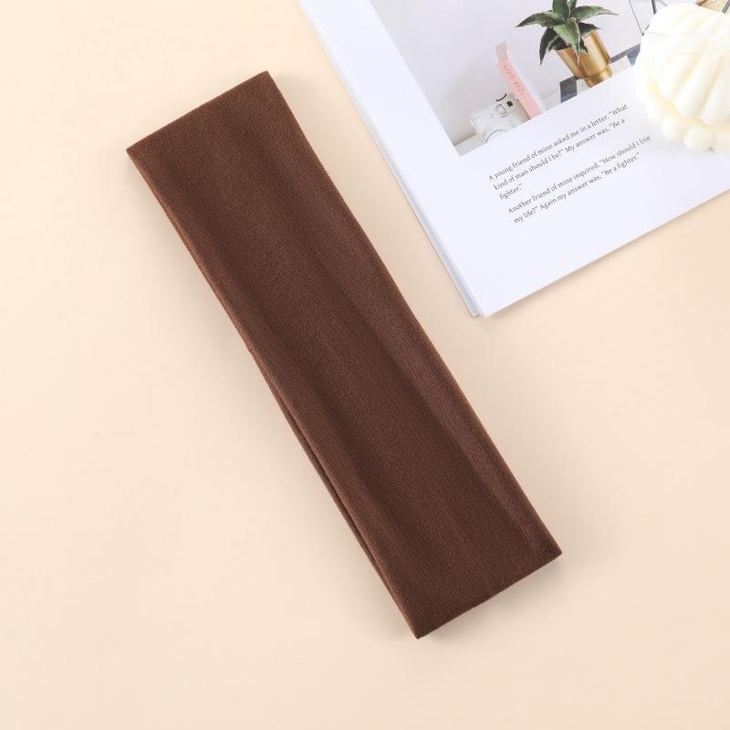 7cm Wide Headband for Women & Men, Solid Color Sports Sweatband