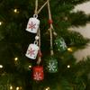 Snowflake Christmas Tree Bells String Vintage Creative Bells Pendant  Christmas Decoration