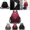 Pure Color Multipurpose Oxford Cloth Backpack For Women With Adjustable Straps