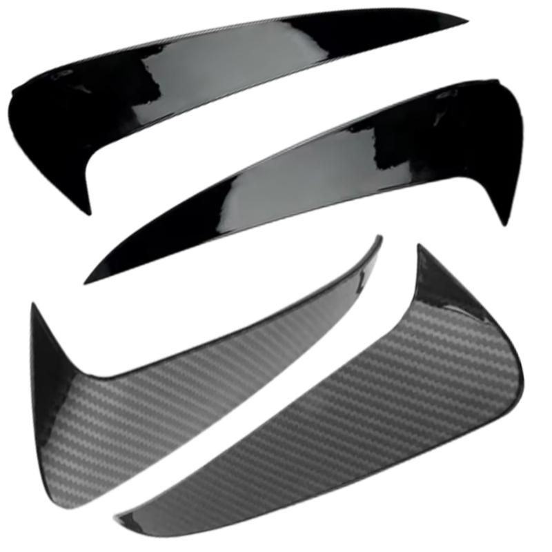 2 Stück Stoßstangen-Spoiler Hinten Beide Seiten Canard Abdeckung Zierleiste für Mercedes-Benz C-Klasse Kombi S205 C180 C200 AMG 2015-