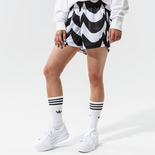 adidas Oryginalne Marimekko Wygodne Sportowe Haftowane Oddychające Codzienne Szorty Damskie Szorty Czarne Białe H20477