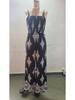 2026 Sommer Damen Jumpsuit mit Aufdruck, Trägern, Tasche, gerafftem Oberteil und weitem Bein