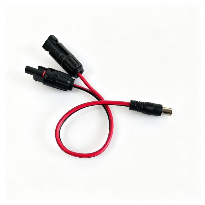 MC4S to DC7909 Solar Adapter Cable with DC8020 Adapter, 14AWG Connectors Wire for Portable Power Charging Setups