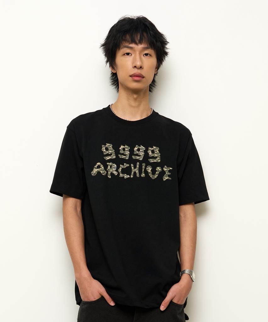 9999ARCHIVE Grunge Bone Logo T
