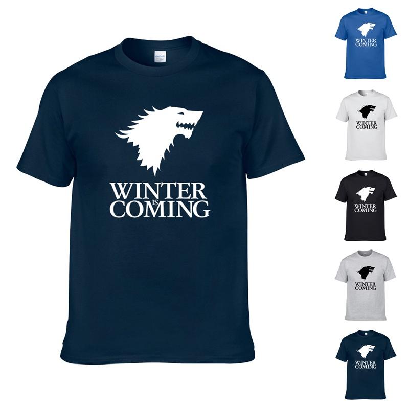 Game Of Thrones Ice Wolf Men Unisex Short Sleeve Casual T Shirt For All Seasons