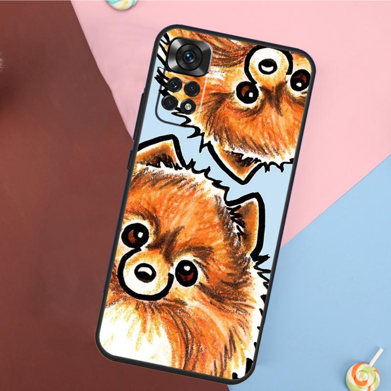 Pomeranian Watercolor Dog Cover For Xiaomi Redmi Note 13 14 Pro 12 11 9 10 9S 10S 11S 12S Redmi 14C 10C 12C 13C Case