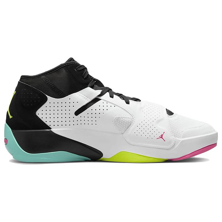 New Jordan Zion 2 Cushioning, Slip Resistant, And Abrasion Resistant Low Top Basketball Shoes Men's White Black DO9161-107