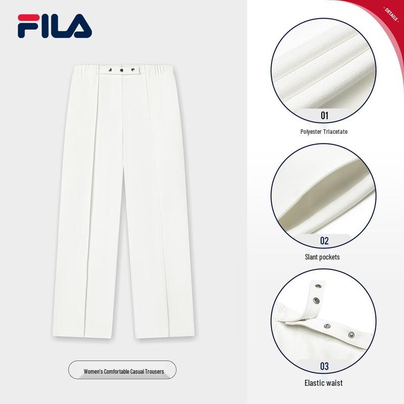 FILA Emerald Women s Woven Straight-Leg Trousers S