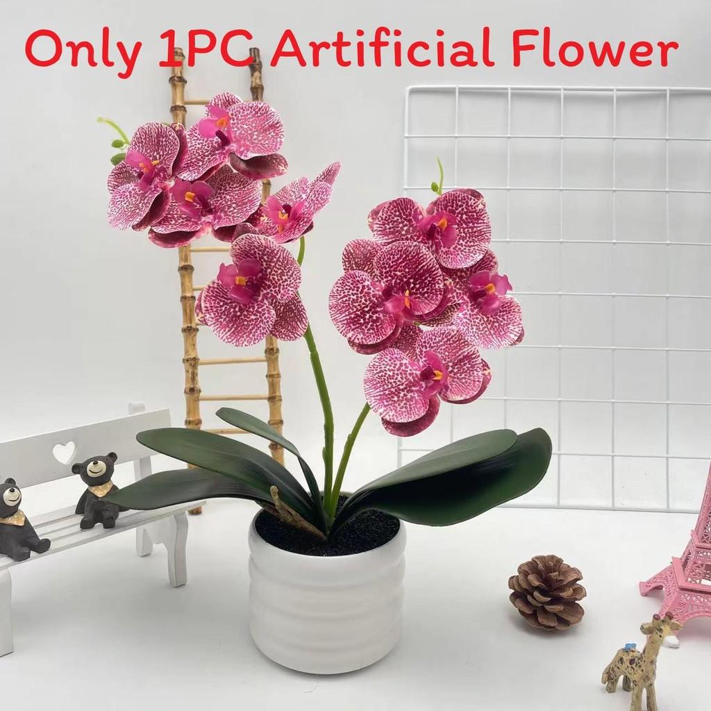 Artificial Phalaenopsis Flower Pot For Outdoor Garden Wedding Decor Photography Props And Home Decor