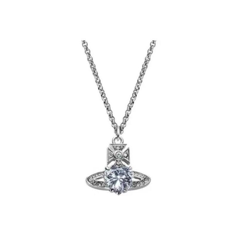 

Vivienne Westwood Ariella Pendant Necklace Women necklace Brass Silver 6302004702P116P116 Box