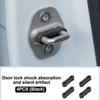 4PCS Universal Car Door Shock Absorber Soundproof Deadener Anti-Vibration Buffer Pad Cushion Vehicle Door Shock Absorber Buckle
