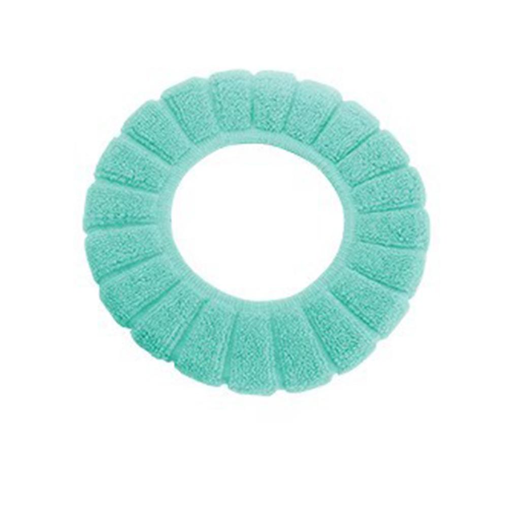 Plüsch Toilettensitzkissen O-Typ Warmer Sitzbezug Wiederverwendbar Waschbar Universal Toilettensitzmatte Badezimmer Sitzbezug Toilettendeckel