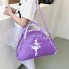 Girl Ruffle Lace Ballet Dance Bag Cute Handbag Crossbody Shoulder Bag Backpack