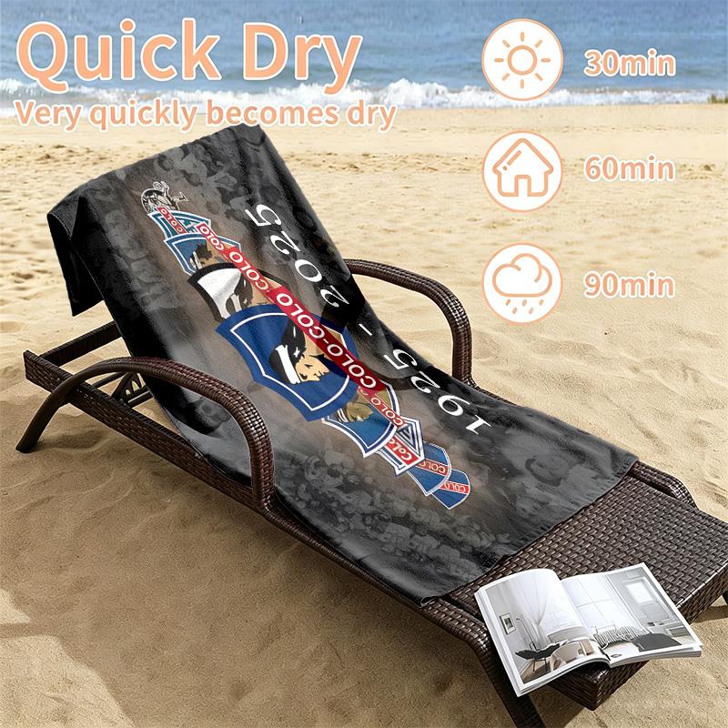 Colo-colo Beach towels also serve as bath towels summer essential a musthave for the outdoors the beach and the pool
