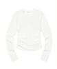 PAGESIISII Dot Full Print Slim Fit Shirred Long Sleeve [2 Colors]