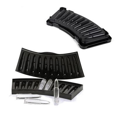 Home Gun Bullet Skull Ice Cube Maker DIY Bullet Ice Cube Tray Chocolate Mold Whiskey Wine Ice Cream Tool New Bar Accessories