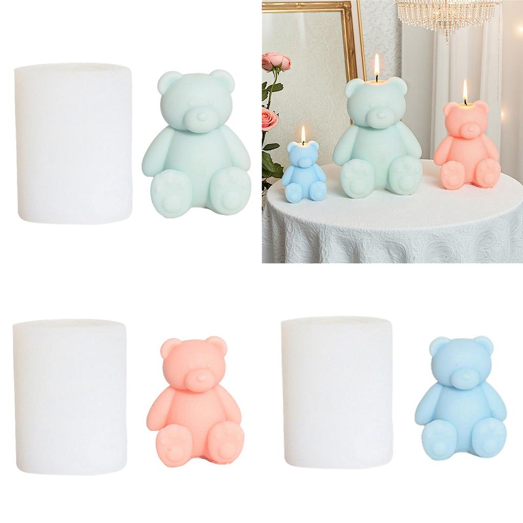 Silikon Bärenform Duftkerzenform Für Heimdekorationen Bastelprojekte Und Künstlerische Kreation Mit Feinem Detail