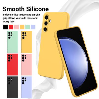 Para Samsung Galaxy A55 A54 A35 A34 A25 A24 A15 A14 Funda Silicona Líquida Cubierta con Cordón Carcasa Blanda Mate Anticaída Antideslizante Fundas