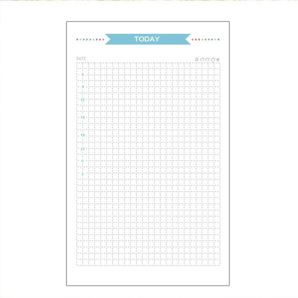 Stationery Paper Refill Inner Pages Spiral Binder Paper To Do List Page A6 Loose Leaf Inside Paper