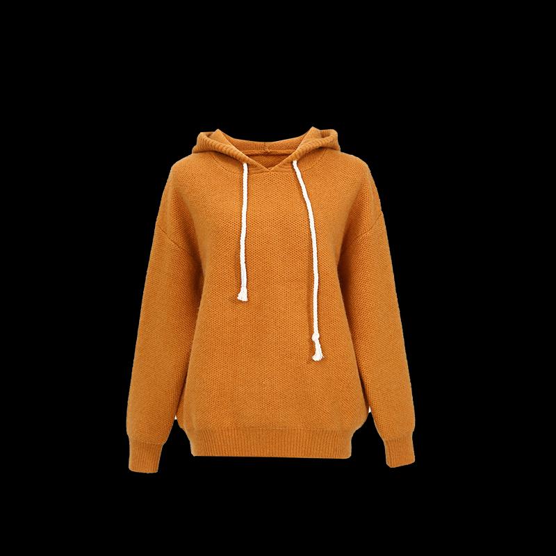 Women's Loose Hooded Knit Sweater