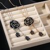 Rose long necklace sweater chain fashion personality clothes accessories direct sales high sense