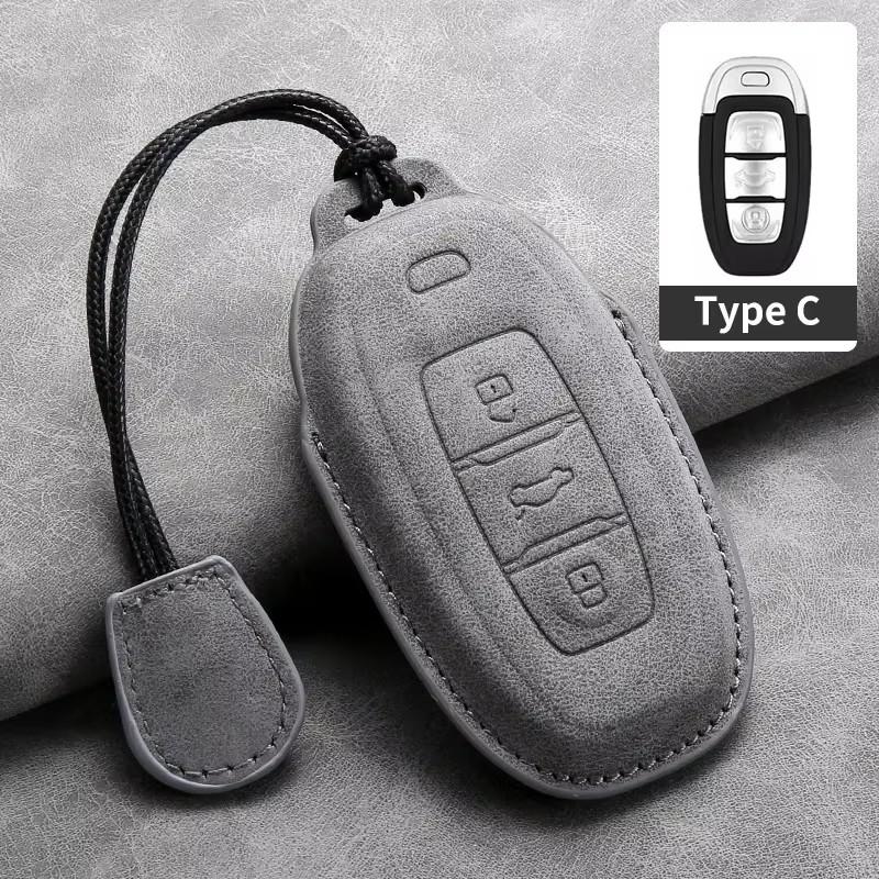 Leather Car Metal Key Case Cover For Suzuki Swift Kizashi Vitara SX4 Baleno Ignis Ciaz S-cross Ertiga Key Chain Accessories