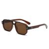 New European and American Retro Double-Beam Men's Square Sunglasses - Fashionable for Driving and Business