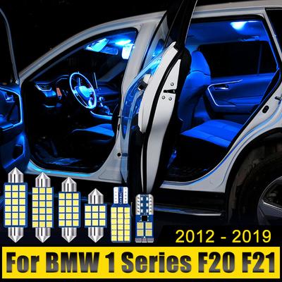 For BMW 1 Series F20 F21 2012 2013 2014 2015 2016 2017 2018 2019 10PCS 12V LED Car Reading Lights Glove Box Lamps Trunk Bulbs
