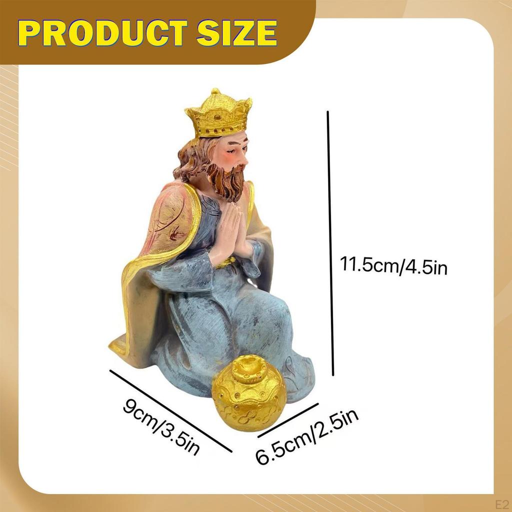 Kneeling Prayer Statue Sculpture Resin Multifunction Gift Craft Praying Figurine Desktop Ornament