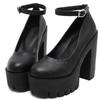 Spring super high heel women's shoes stage model single shoes thick heel nightclub DJ work shoes catwalk shoes women